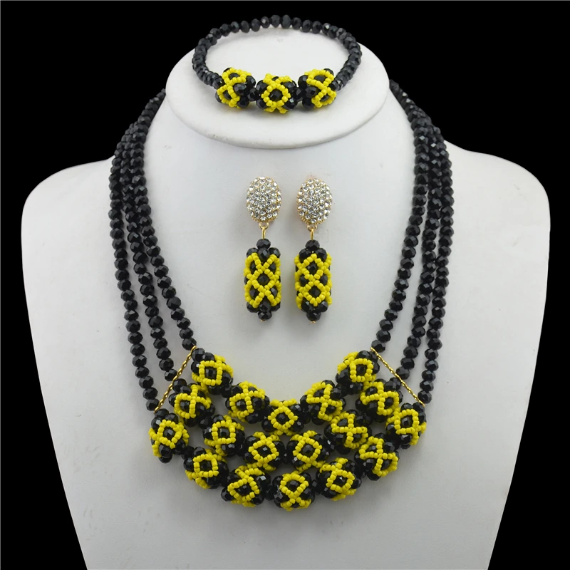 2017 Смарт нигерийские Свадебные африканские Бусины Ювелирные наборы костюм