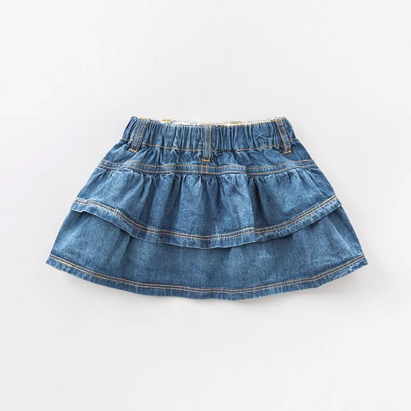 Весенние юбки для маленьких девочек Джинсовая красивая детская мини-юбка танцев