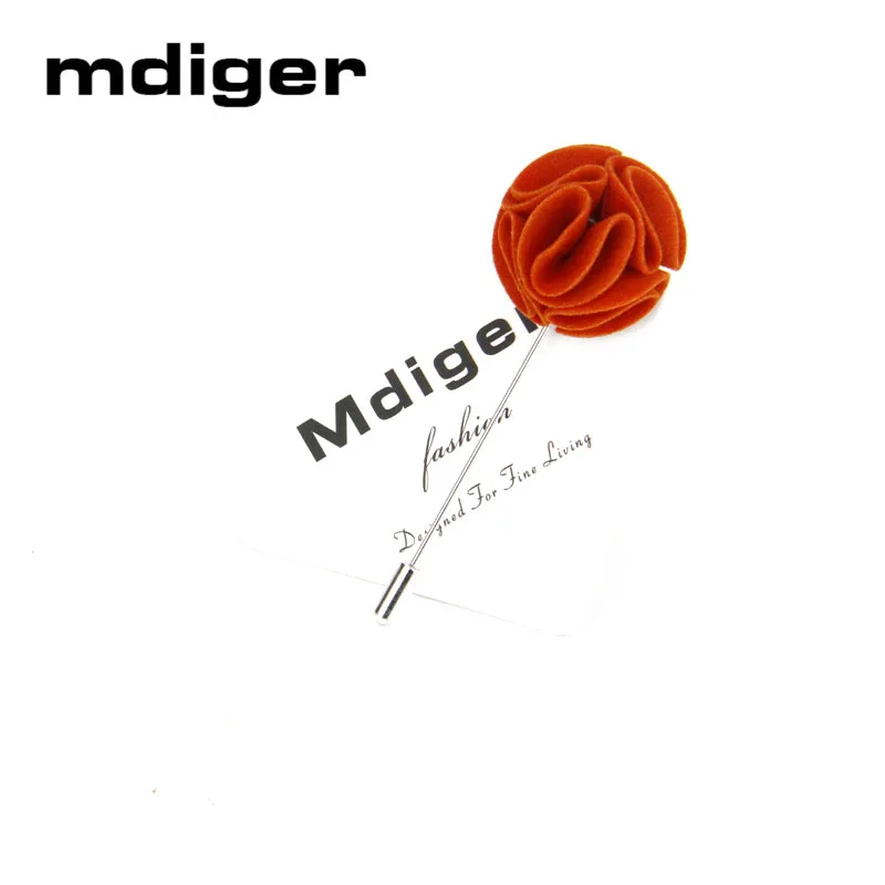 Mdiger красивая брошь с длинным штифтом мужские бархатные броши в виде цветка для