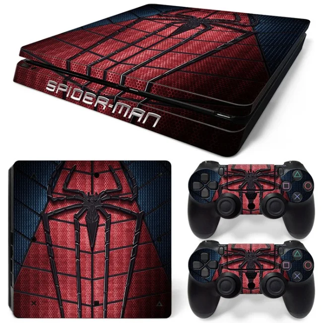 Современные сумасшедшие продажи наклейки из игры для PS4 тонкая Наклейка кожи с двумя контроллерами и консолями
