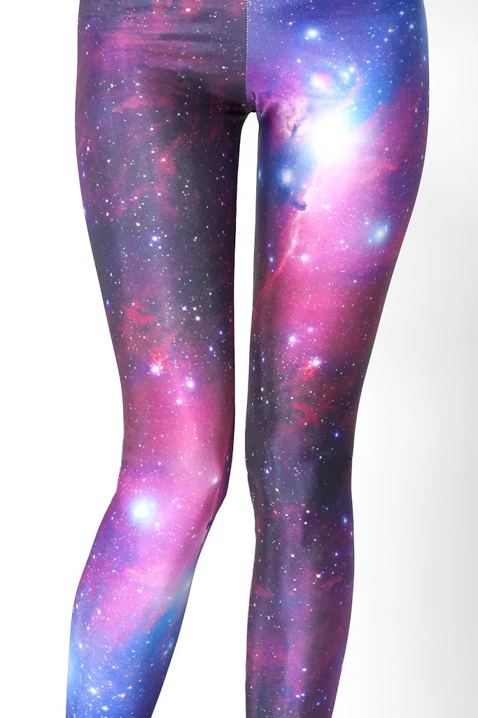 Хит! Новинка для женщин черные молочные модные леггинсы девочек skye neon galaxy 3D брюки