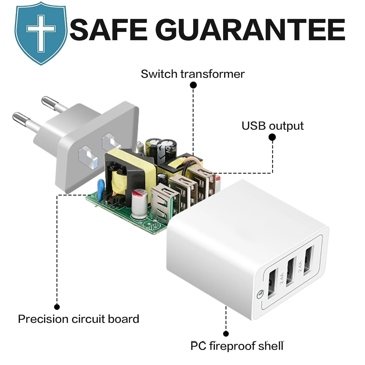 Зарядное устройство USB 3 0 для быстрой зарядки телефона зарядное с USB-портами LG V30 V20