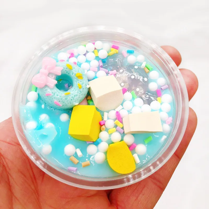 Сжимаемые игрушки Мороженое красивый цвет смешивания облака слизи шпатлевка