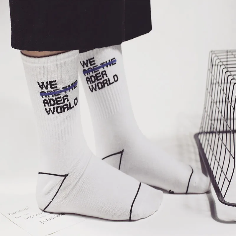 Новые мужские и женские Школьные носки из чесаного хлопка повседневные длинные