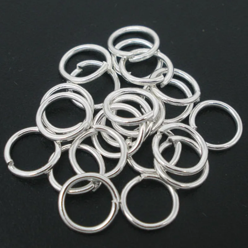 

500Pcs Silver Plated Round Metal Open Jump Rings DIY Jewelry Making 7mm/8mm