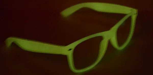 Светится в темноте зеленые хромированные 3d очки для рисования 3d очки