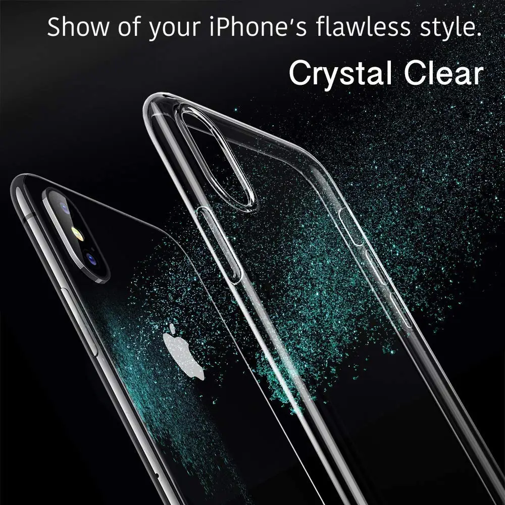 Ультратонкий Мягкий ТПУ гель Оригинальный чехол для iPhone X 5s 6 S 6splus SE 7 Plus 8 XS MAX XR