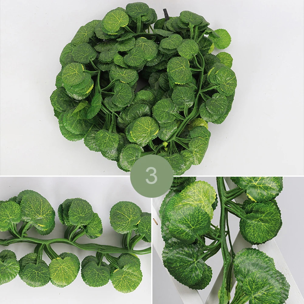 Горячая распродажа! 2 м искусственный виноград Parthenocissus листья лоза открытый настенный садовый декор искусственные растения