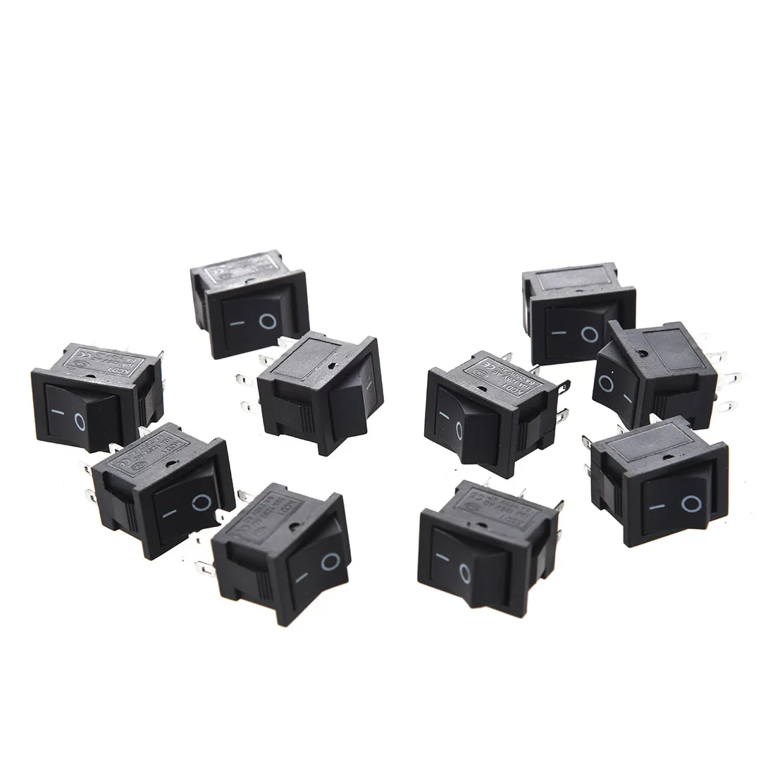 10 шт. AC 6A/250V 10A/125V 6 Pin DPDT ON/на 2 позиции на кнопках в лодке кулисный переключатель |