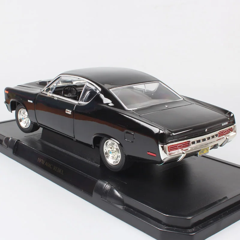 Дорожный знак 1970 классический Amc Renault Rambler Rebel 1 18 весы металлические авто модели машин Diecasts& игрушечные транспортные средства для мальчиков