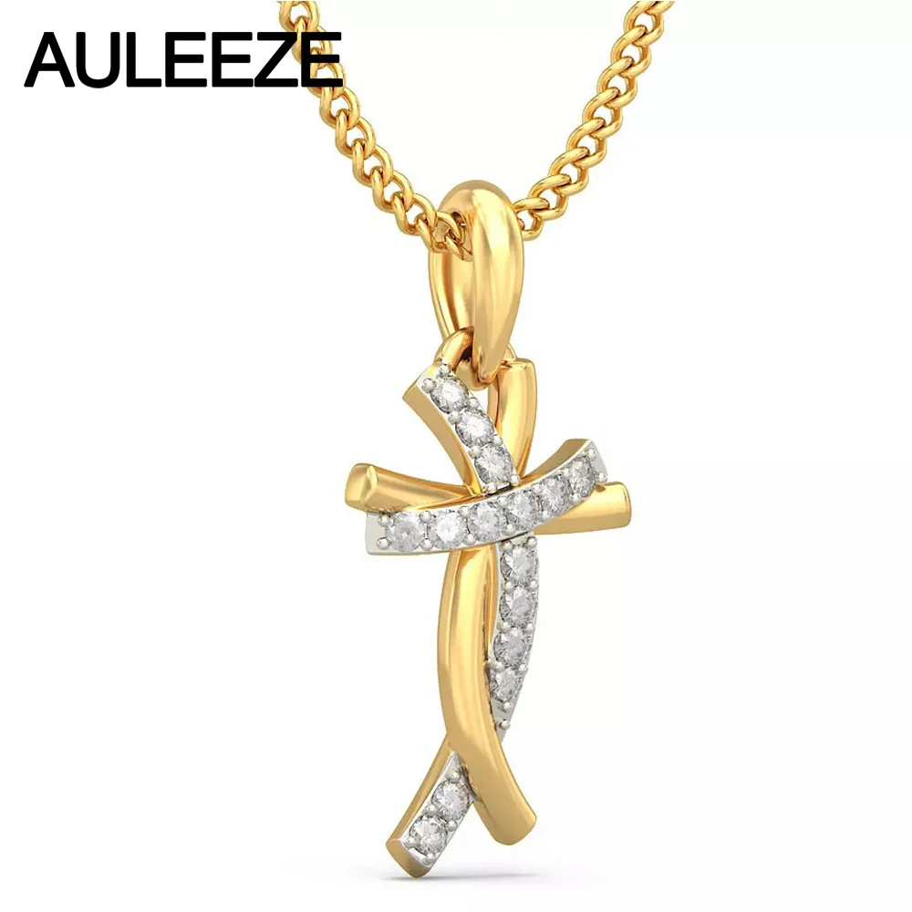 Подвески в классическом стиле с человеческим крестом подвески из желтого золота