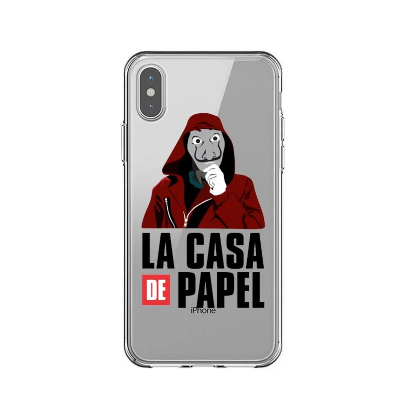 La casa de papel Tokio испанский ТВ Прозрачная мягкая силиконовая ТПУ задняя крышка чехол