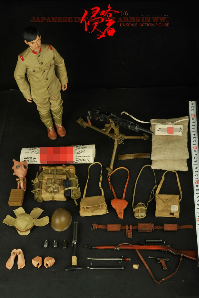 Моделирование солдат мировой войны фигурки 1/6 масштаб ww2 японская армейская кукла с пистолетом костюм Модель Коллекция игрушек для взрослых подарки