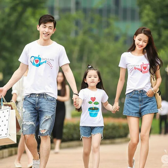 Одинаковая одежда для мамы и дочки семена любви Семейные хлопковые одинаковые