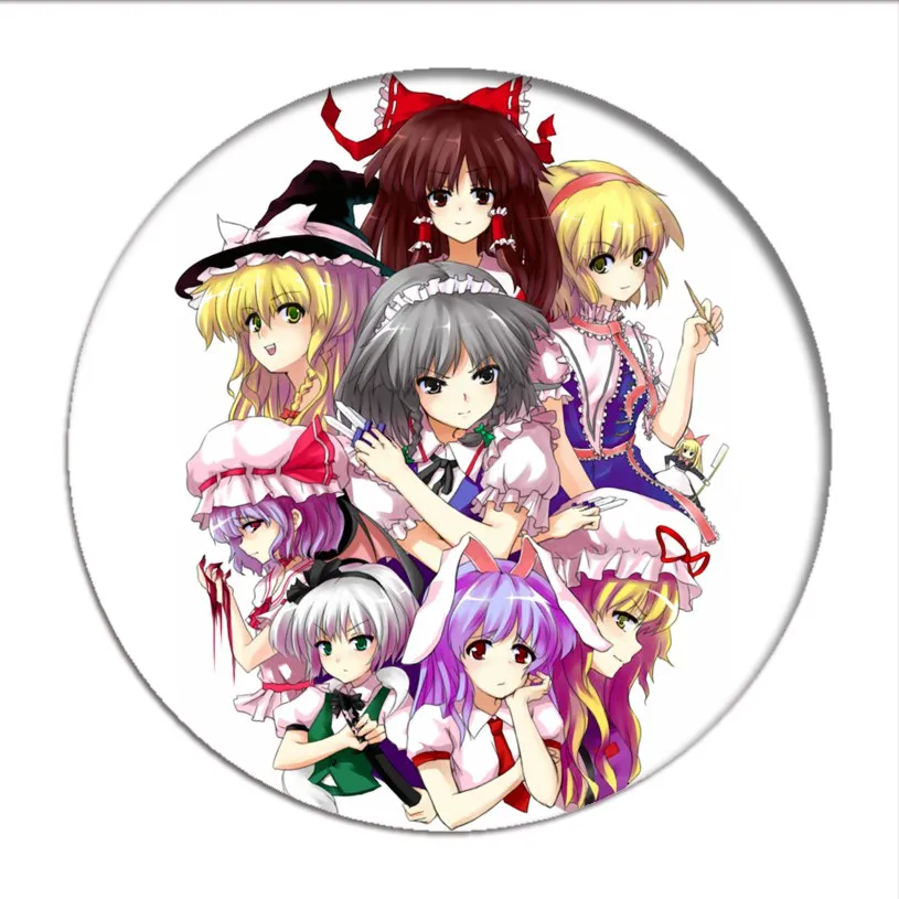1 шт. игры TouHou Project значок косплея Hakurei Reimu брошь булавки Kirisame Marisa Коллекция сумок
