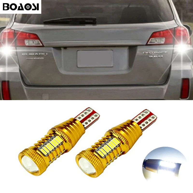 2x T15 W16W светодиодный CANBUS Samsung 4014 чип высокой мощности резервный фонарь заднего
