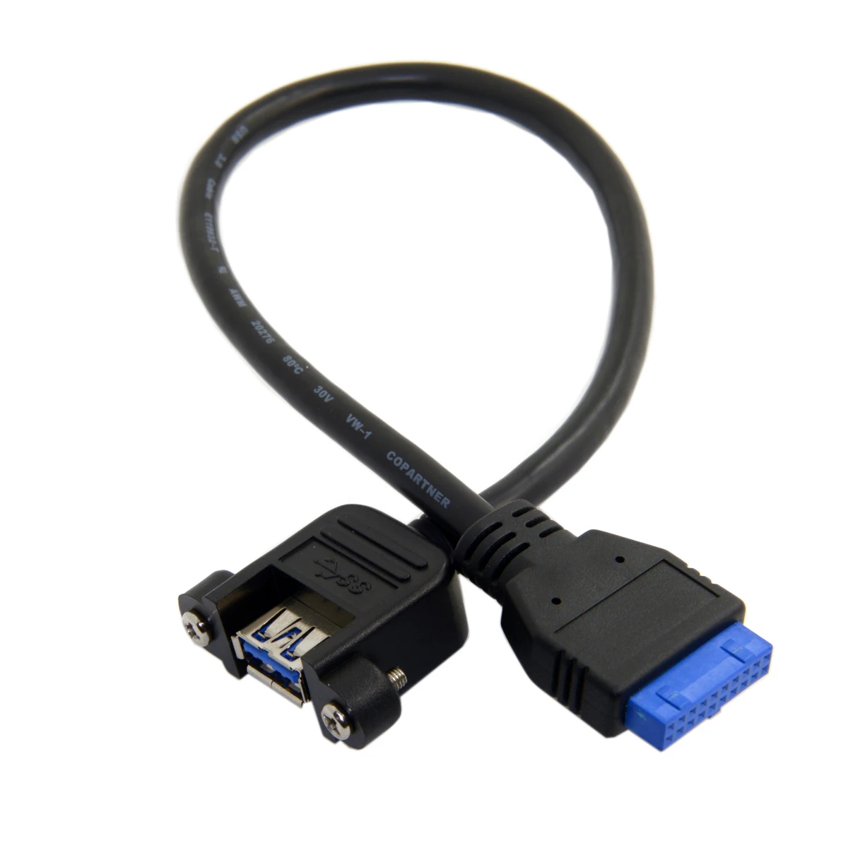 Chenyang USB 3 0 Однопортовый гнездовой винтовой кронштейн типа вверх для материнской