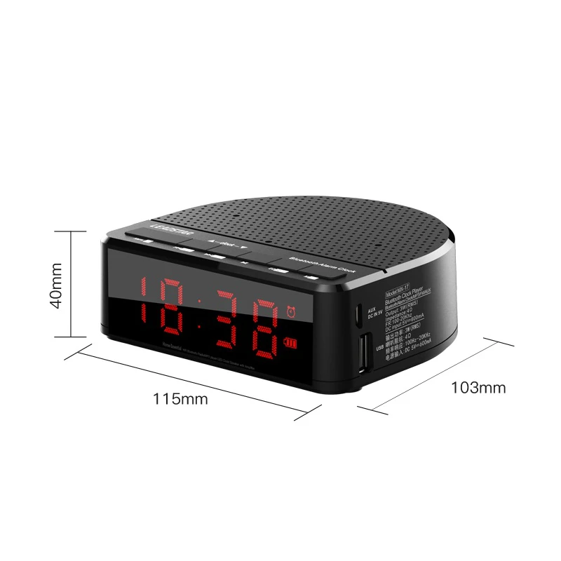 Беспроводная Светодиодная Будильник LEADSTAR bluetooth колонка громкая связь FM радио