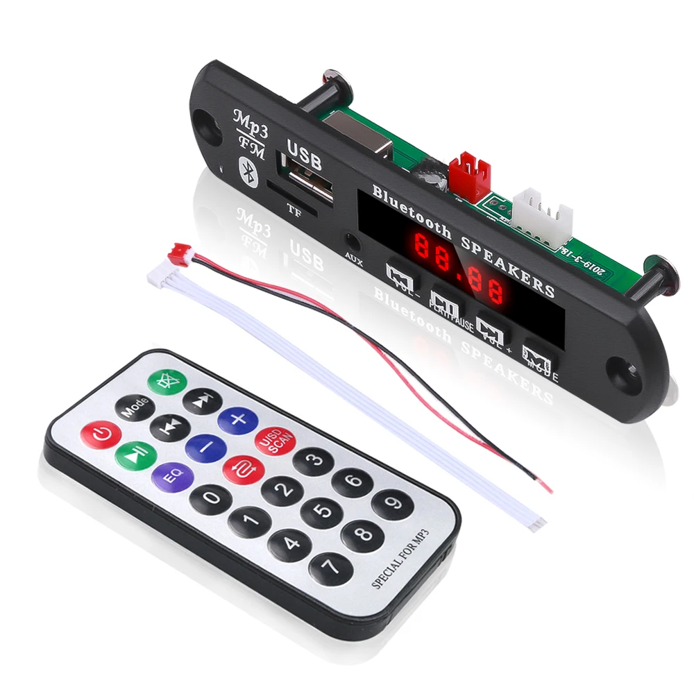 Bluetooth декодер плата MP3 Воспроизведение запись беспроводной модуль WMA WAV AUX 3 5 мм