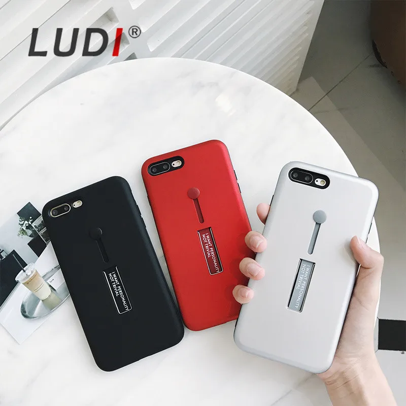 LUDI новый мягкий чехол для телефона с кольцом на палец iPhone X 8 7 7plus Мягкий из ТПУ 6 6S