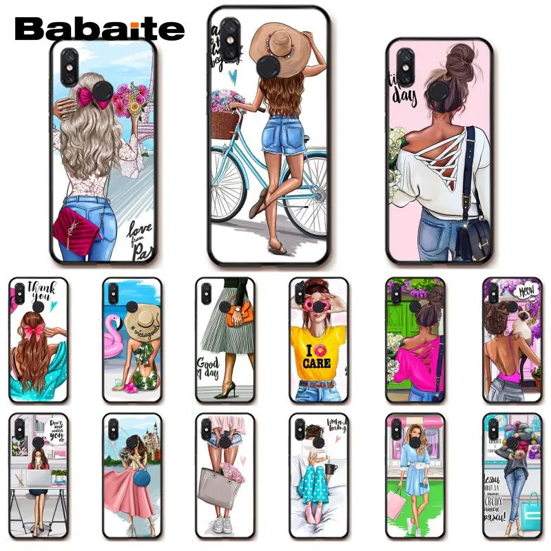 Babaite VOGUE Рождественский чехол для телефона принцессы девушки босса кофе Xiaomi MiA1 A2