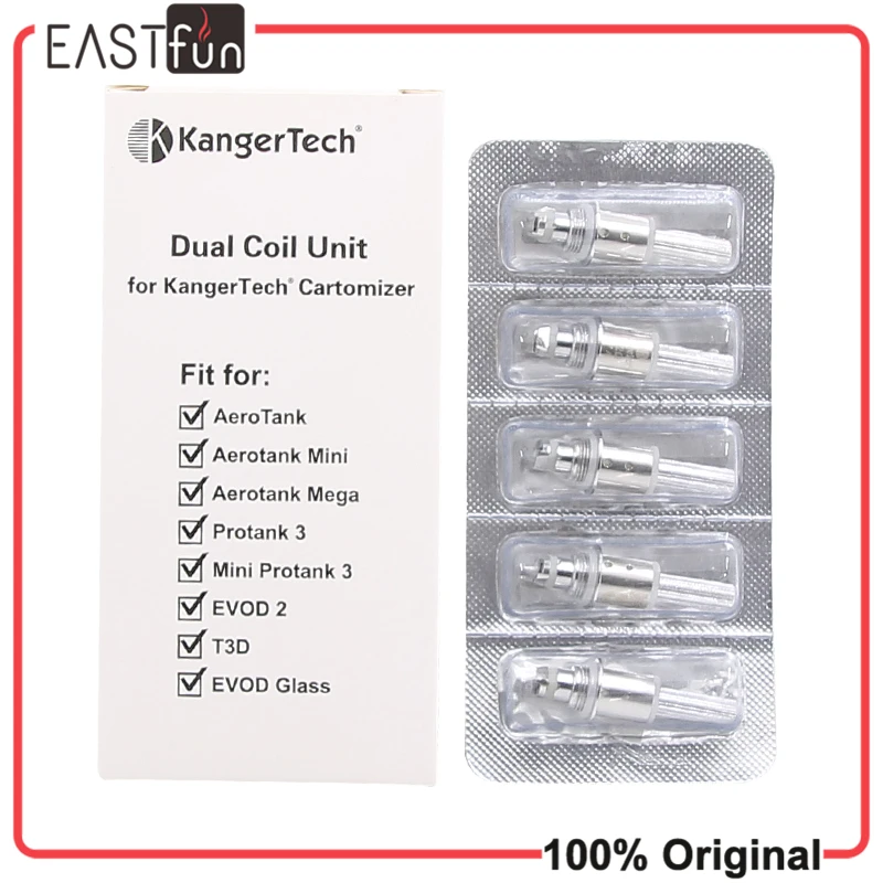 10 шт. 100% оригинал Kanger Protank 3 Головка Катушки для protank мини аэротенк EVOD 2 T3D