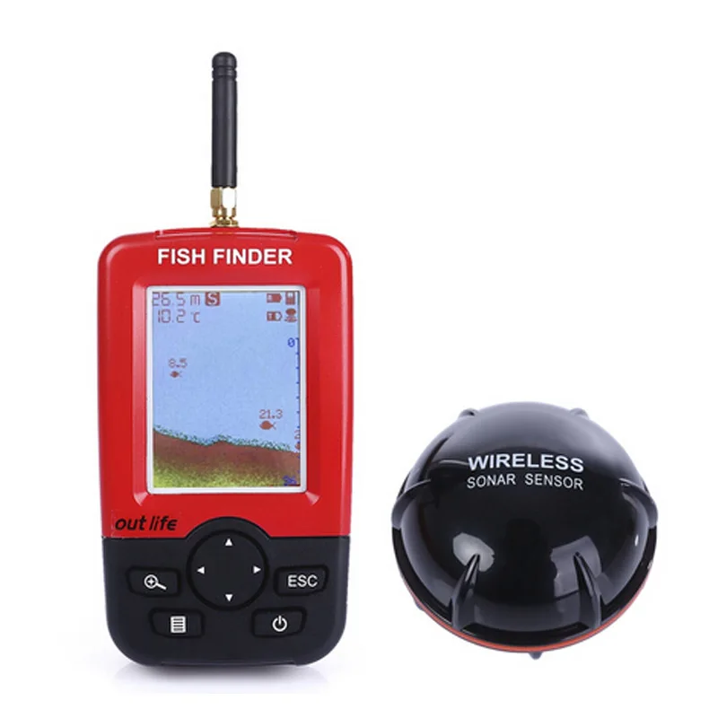 Беспроводной ЖК-рыболокатор Lixada умный эхолот с датчиком глубины 100 м для озерной