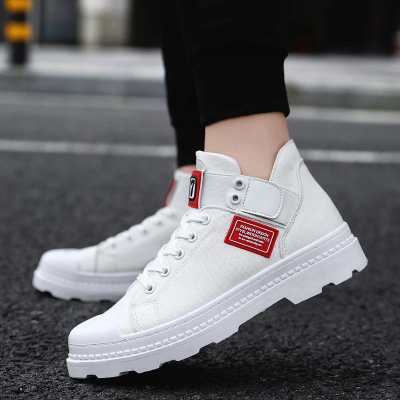 Designer High-Top Casual Shoes Men Sneakers Breathable Mixed Color Walking Footwear hiking shoes men chaussure homme | Обувь