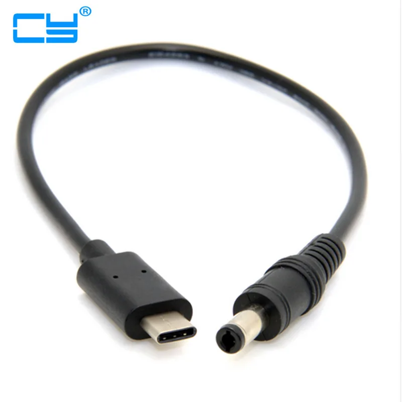 20 см USB 3 1 Тип C переменного тока в постоянный 5 2 мм Мощность штекер Удлинительный