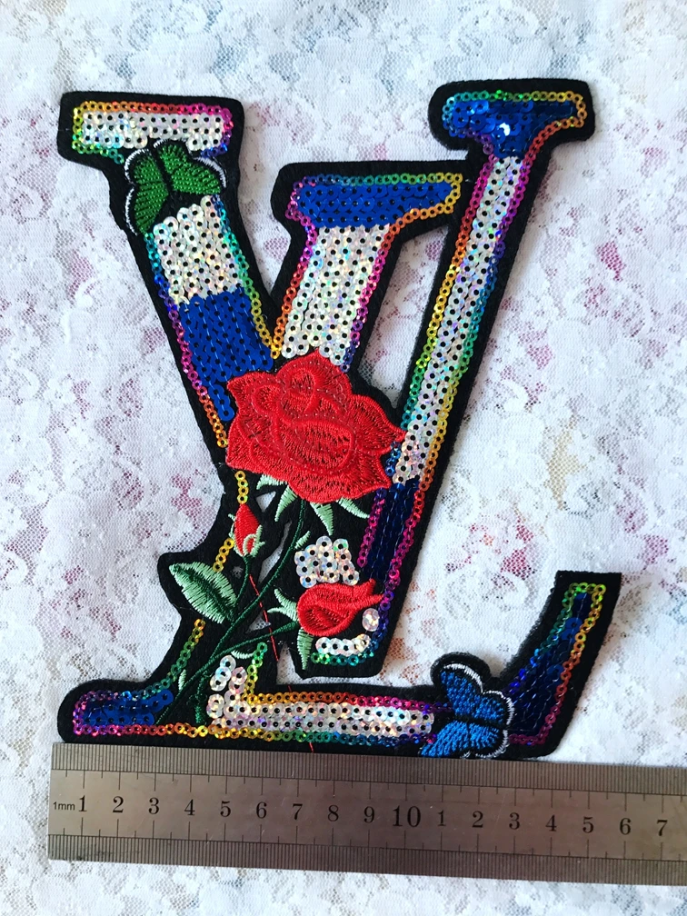 Iron-On trim patches multicolored Water - soluble embroidery lace applique 19*15cm DIY accessory | Дом и сад