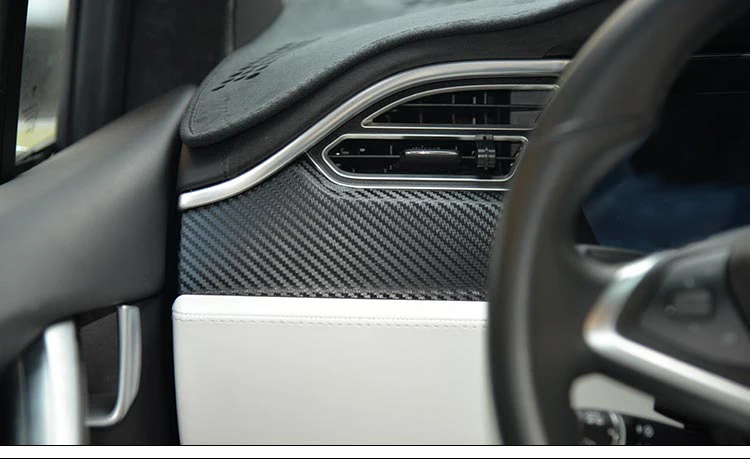 Приборная панель автомобиля декоративный стикер Защитная пленка для Tesla модель X модель S Автомобиль Стайлинг Аксессуары для интерьера