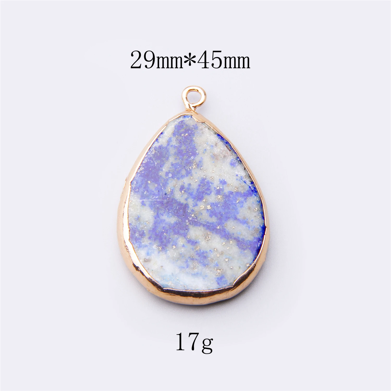 Wholesale pendulum Water Drop Shape Natural agates druzy Pendant DIY for Necklace Gold Color gems Pendant Charms Jewelry Making