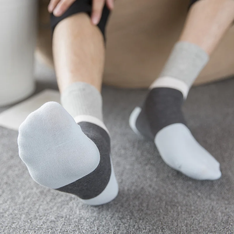 Новые стильные мужские носки без пятки хлопковые Модные Цветные Носки |