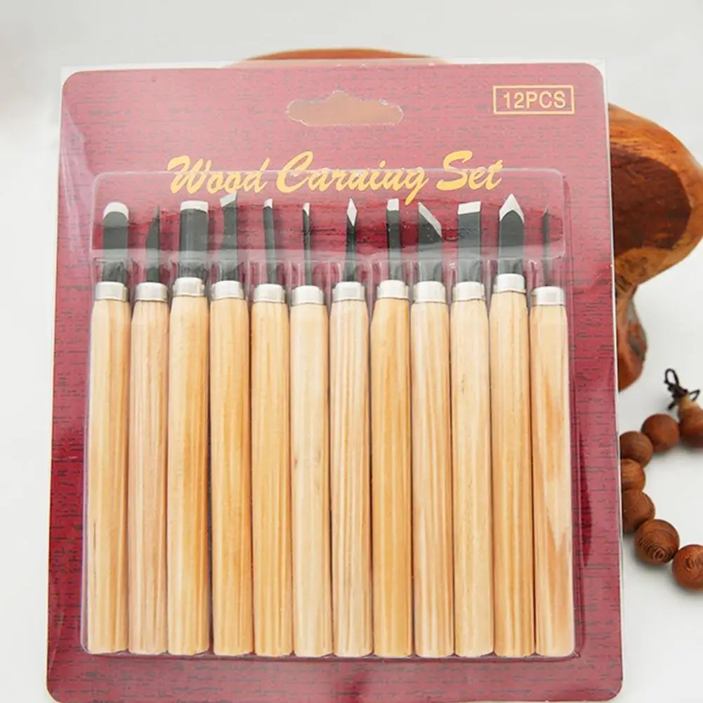 Практичный набор инструментов для резьбы по дереву из 12 шт. резной нож инструмент