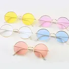 Солнцезащитные очки в металлической оправе UV400 женские, винтажные зеркальные, с закругленными линзами цвета океана