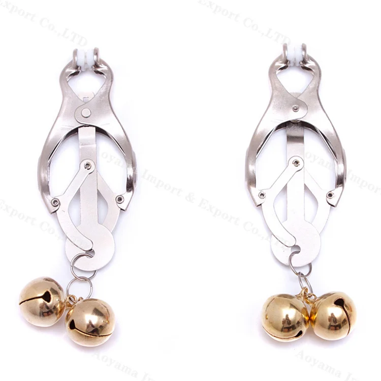 Metal Torture Nipple Clamps Fetish Papilla Clip Teasing Pezones Milk with Bell Accessories Women Sexy Lingerie Flirting Toys | Красота и