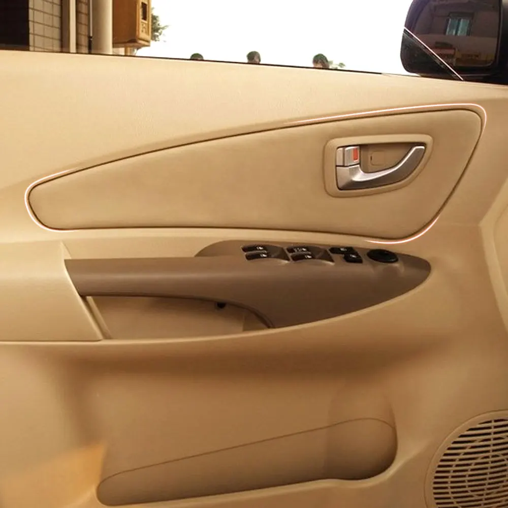 Для Hyundai Tucson 2006 2011 2012 2013 4 шт. Дверная панель DIY вставка искусственная кожа Чехол