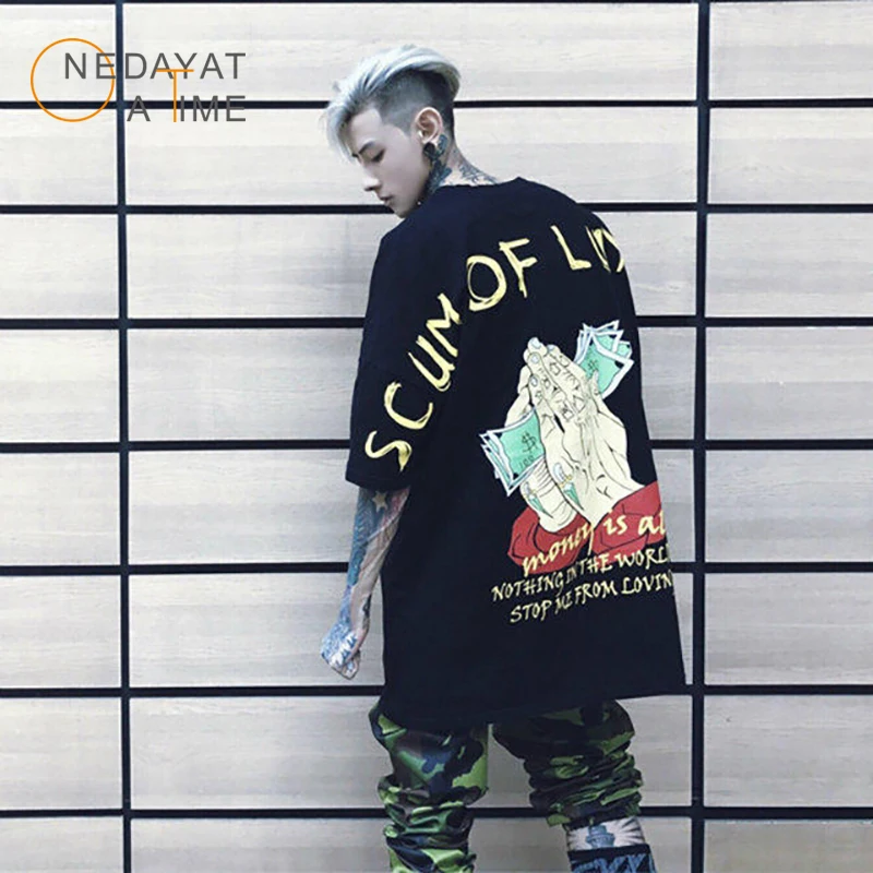 Забавные футболки одежда в стиле аниме футболка хип-хоп диско-панк уличная с