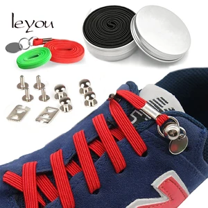 Шнурки Leyou быстрые без завязывания, 1 м, 12 цветов, 1 пара