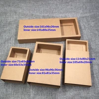 50pslot kraft drawer gift boxes for jewelry paper drawer box packing cakecandy wedding favour box