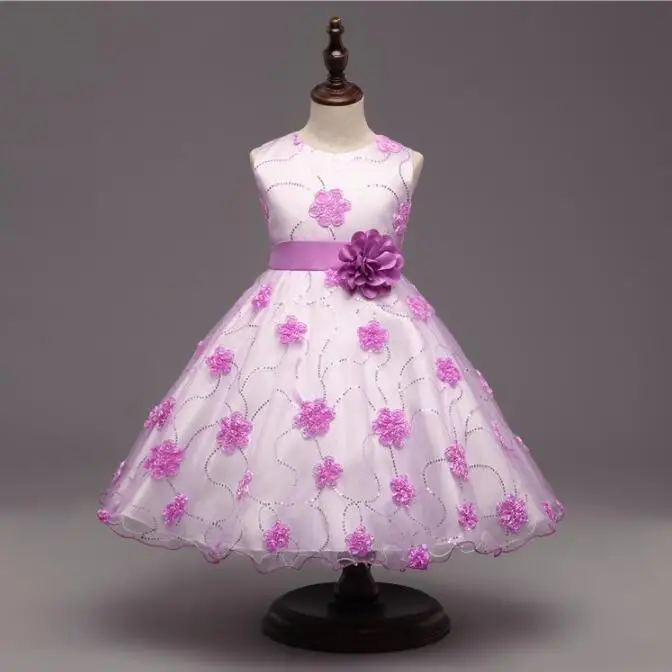 Nicoevaropa Girl Princess Summer 2017 Flower Ceremonious Dresses For First Communion Formal Wear Kids Baby Clothing | Детская одежда и