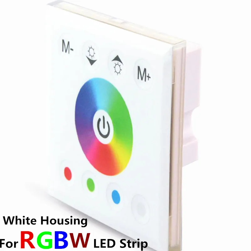 Светодиодный контроллер RGB RGBW с сенсорной панелью настенный Одноцветный