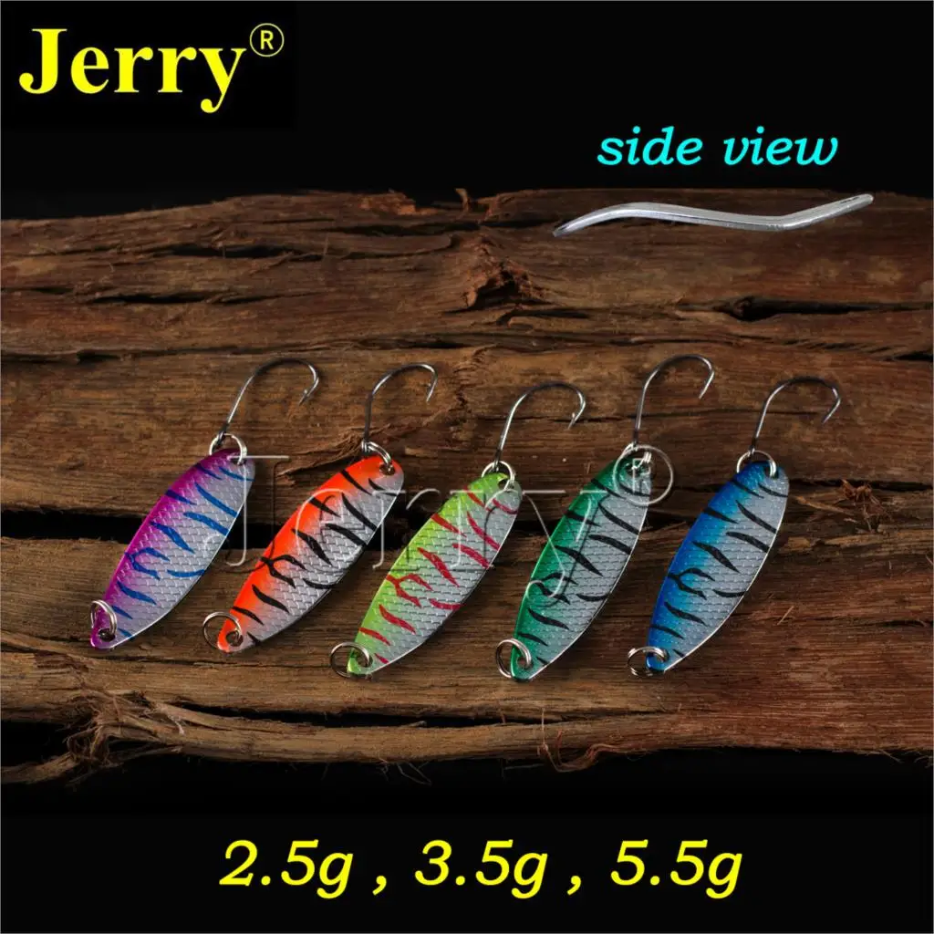 Jerry 5 шт. 2 г 3 Троллинг форельные приманки узкая пресноводная приманка флаттер