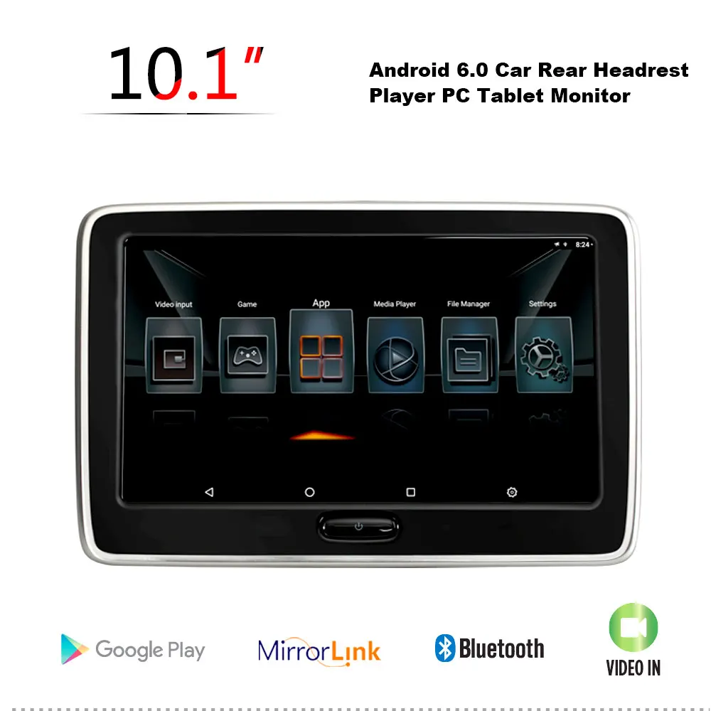 Монитор на подголовник автомобиля 10 1 дюйма Android HD видео DVD USB/SD TFT ЖК-дисплей