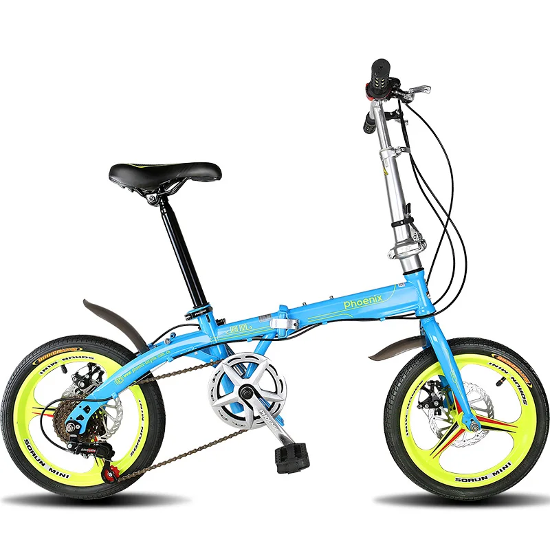 Складной мини-велосипед TB07 2 дисковых тормоза 14 дюймов 16 20