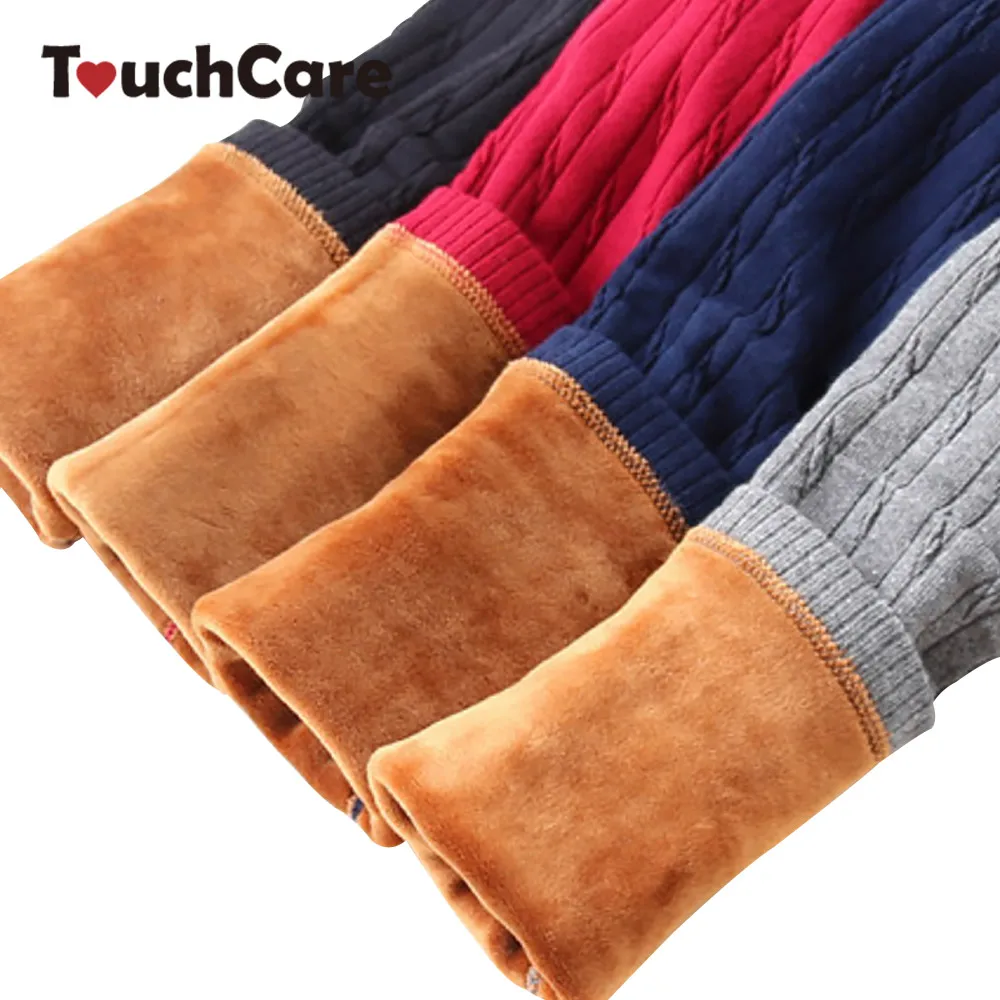 TouchCare/флисовые леггинсы для девочек детские бархатные штаны в полоску Детские