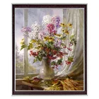 Рукоделие, DIY DMC 14CT вышивка крестиком без рисунка, Набор для вышивки в наборе, вышивка крестиком в виде цветов на окно