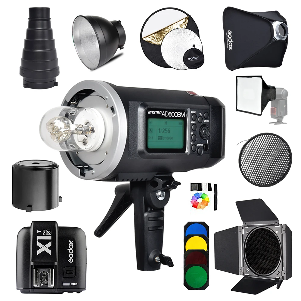 Godox AD600BM Bowens Mount 600Ws GN87 1/8000 HSS Outdoor Flash Strobe Monolight with X1T-S Wireless Trigger for Sony+Gift kit |