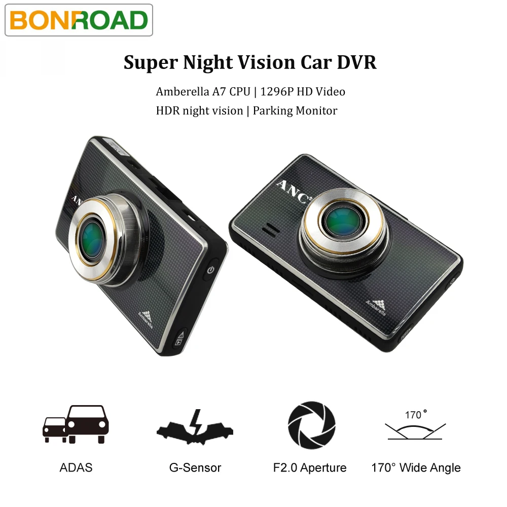 Автомобильный видеорегистратор Bonroad регистратор G Sensor автомобильная видеокамера