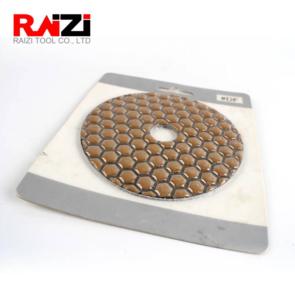

Raizi 4 inch diamond polishing buff pads white/black marble granite stone polishing tool